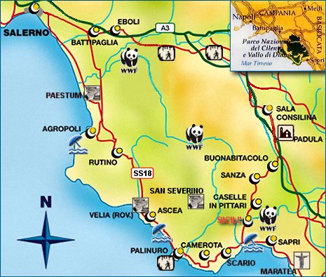 Mappa Cilento